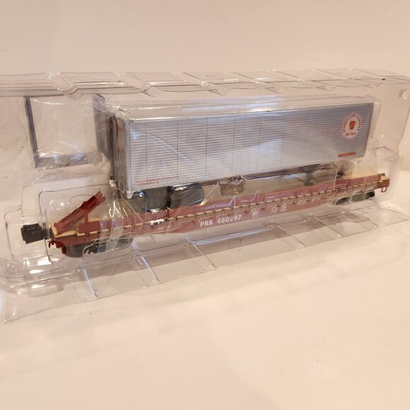 Lionel PRR PS-4 Flat w/40' Trailer Model 6-82844 - Picture 2 of 4